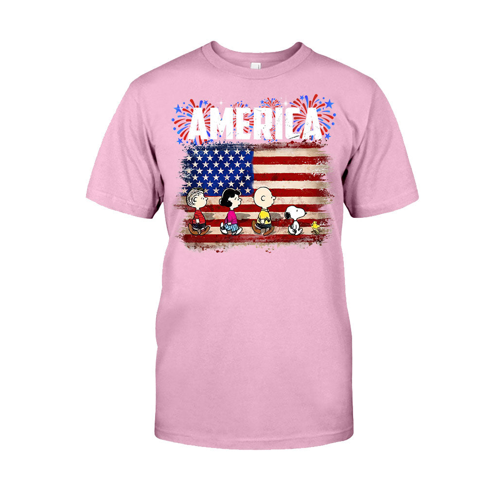 The White Dog - Independence Day T-shirt and Hoodie