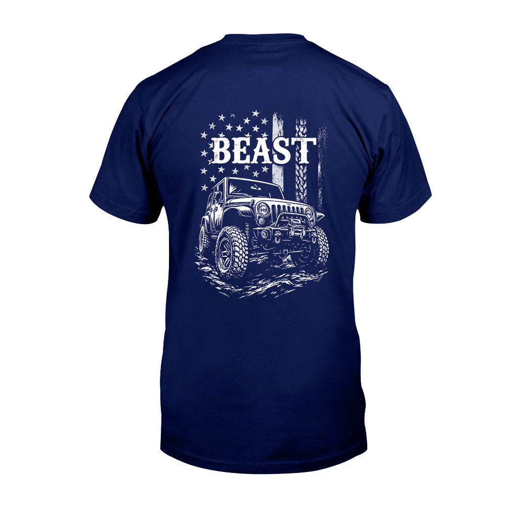 Matching Jp Beast Beauty American Flag - Personalized Couple T-shirt And Hoodie
