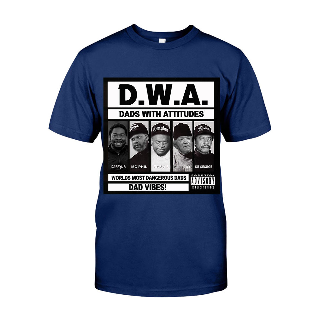 Dads With Attitude D.W.A - Personalized African American T-shirt And Hoodie