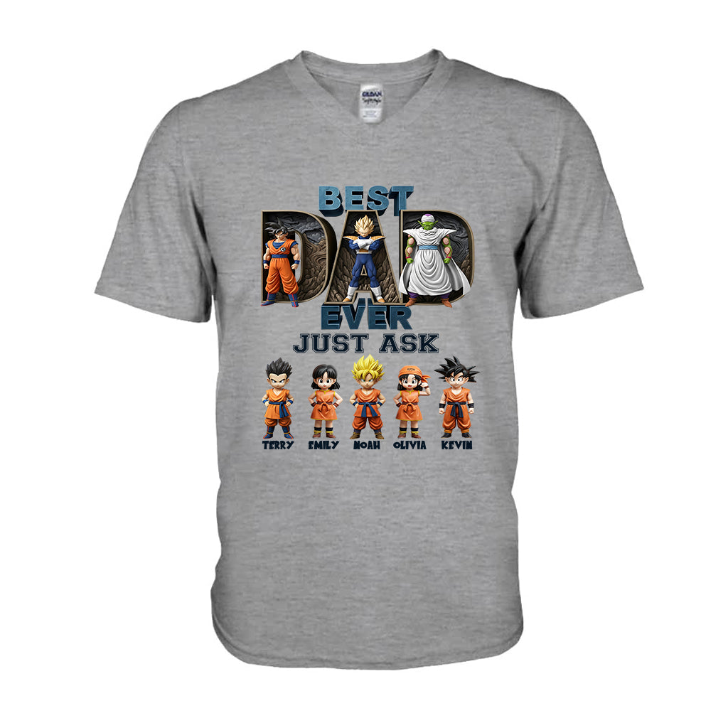 Best Dad Ever - Personalized Seven Balls T-shirt And Hoodie