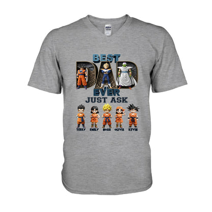Best Dad Ever - Personalized Seven Balls T-shirt And Hoodie