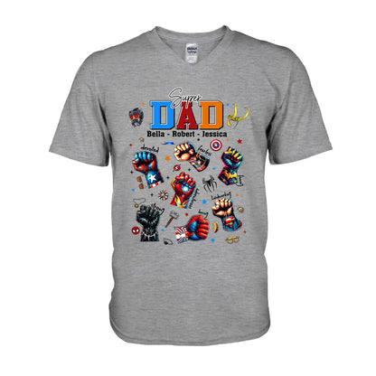 Best Dad Ever Father's Day Gift - Fatherhood - Personalized Father T-shirt And Hoodie