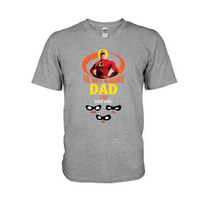 Incredible Dad - Personalized Incredible Family T-shirt and Hoodie