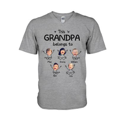 This Grandpa Belong To - Personalized Father's Day Grandpa T-shirt and Hoodie