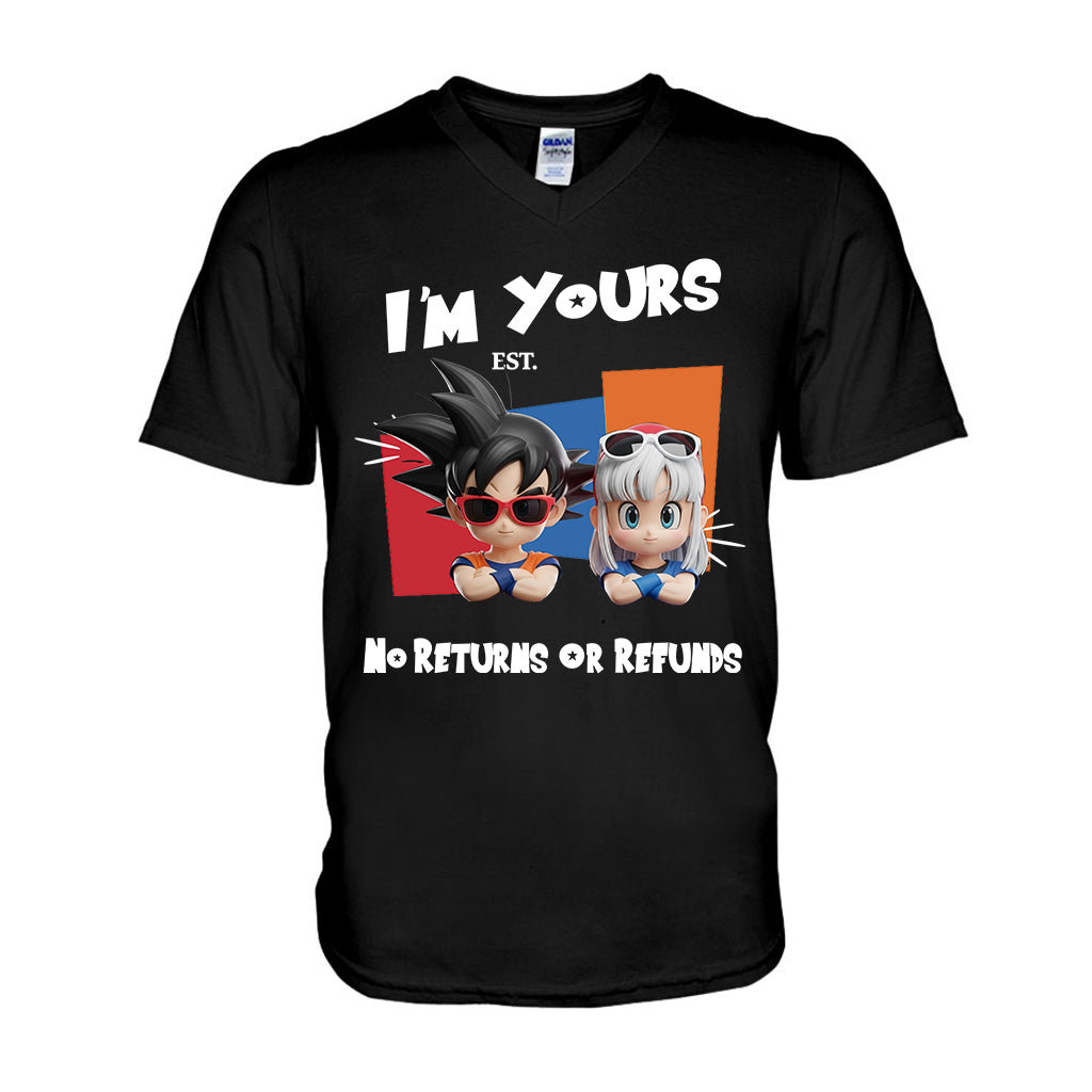 I'm Yours No Returns Or Refunds - Personalized Seven Balls T-shirt And Hoodie