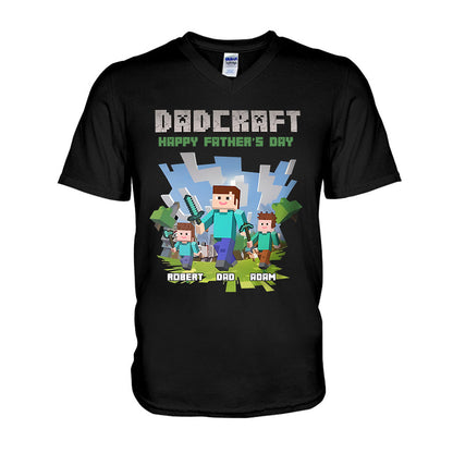 Dadcraft - Personalized Block World T-shirt And Hoodie