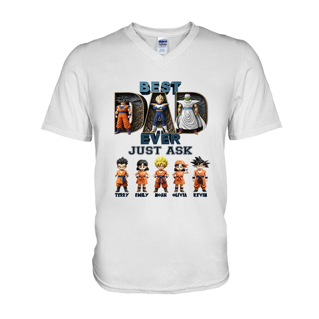 Best Dad Ever - Personalized Seven Balls T-shirt And Hoodie