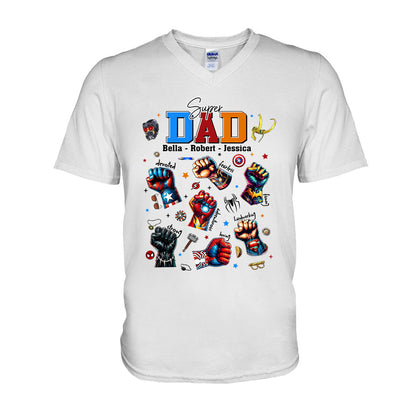 Best Dad Ever Father's Day Gift - Fatherhood - Personalized Father T-shirt And Hoodie