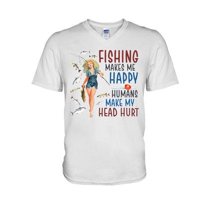 Make Me Happy - Fishing T-shirt and Hoodie 112021