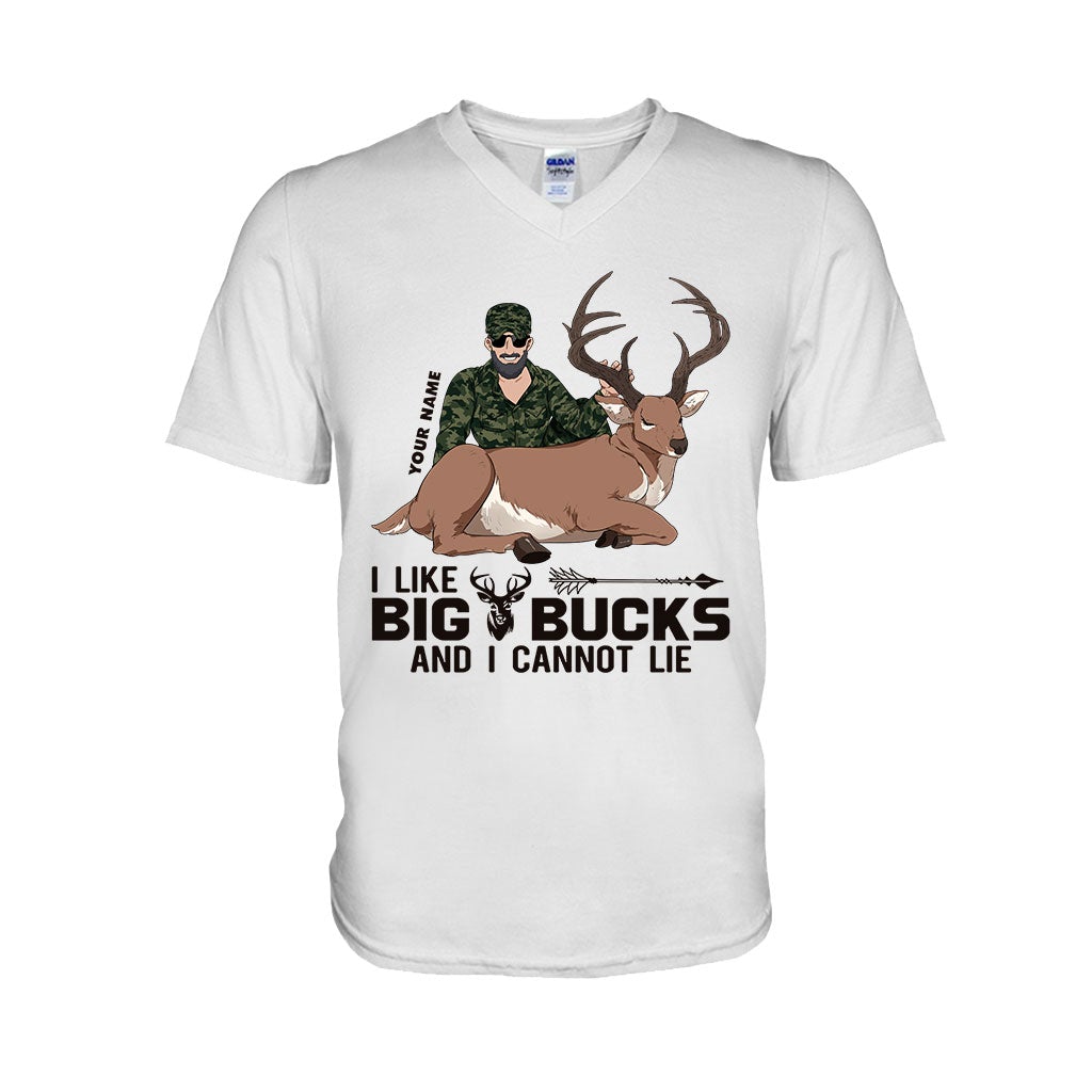I Like Big Bucks - Personalized Hunting T-shirt and Hoodie