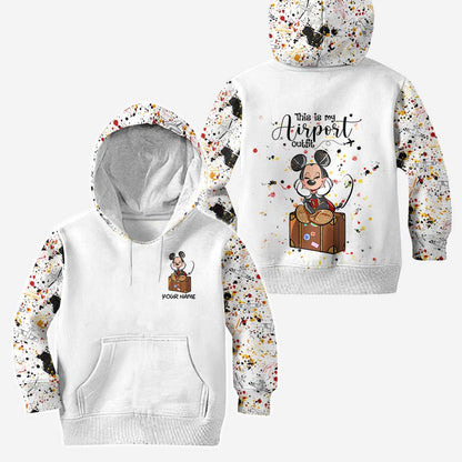 This Is My Airport Outfit - Personalized Mouse Hoodie and Leggings