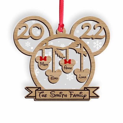 Magical Family - Personalized Christmas Mouse Layers Mix Ornament