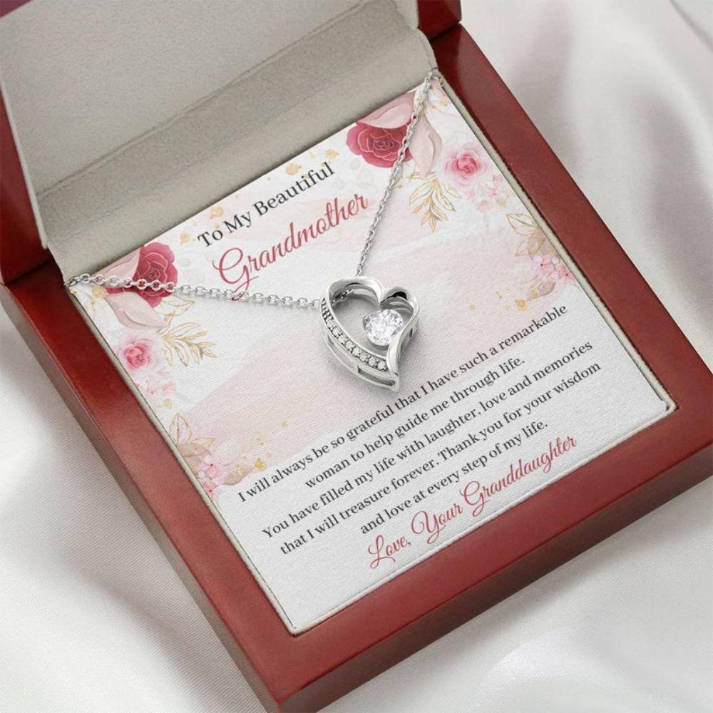 Grandma Sweet Grandmother Gift Love For Grandma With Best Grandma Ever - Grandma Forever Love Necklace 0921