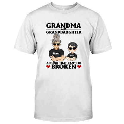 A Bond That Can't Be Broken - Personalized Grandma T-shirt and Hoodie