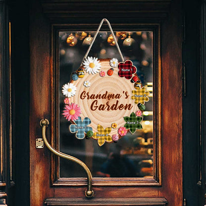 Grandma's Garden - Personalized Wood Sign