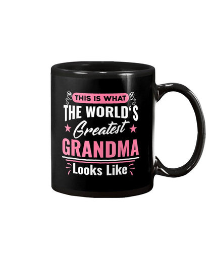 What World'S Greatest Grandma Looks Like Mothers - Grandma Mug 0921