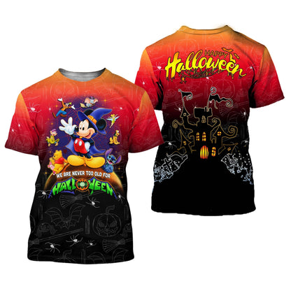 We Are Never Too Old Mouse All Over Shirt 0823