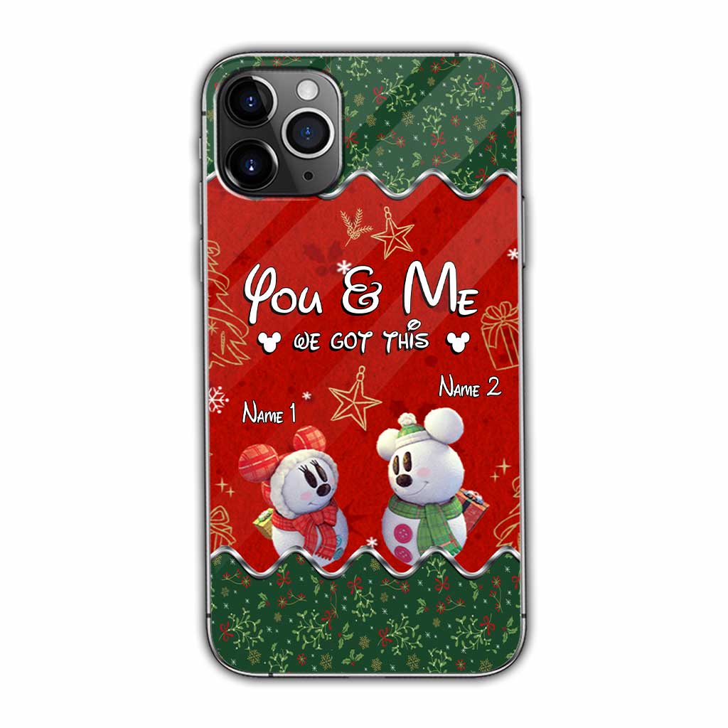 You & Me - Personalized Christmas Mouse Phone Case