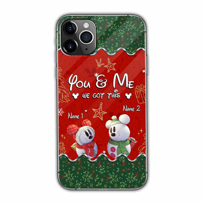 You & Me - Personalized Christmas Mouse Phone Case