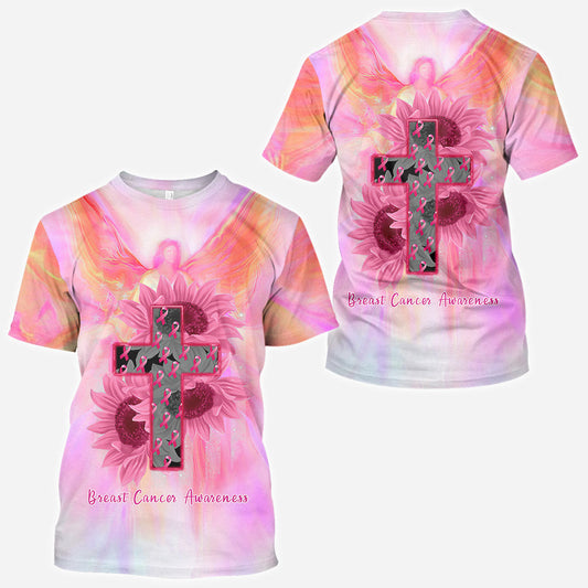 True Cross Faith Breast Cancer Awareness All Over T-shirt and Hoodie