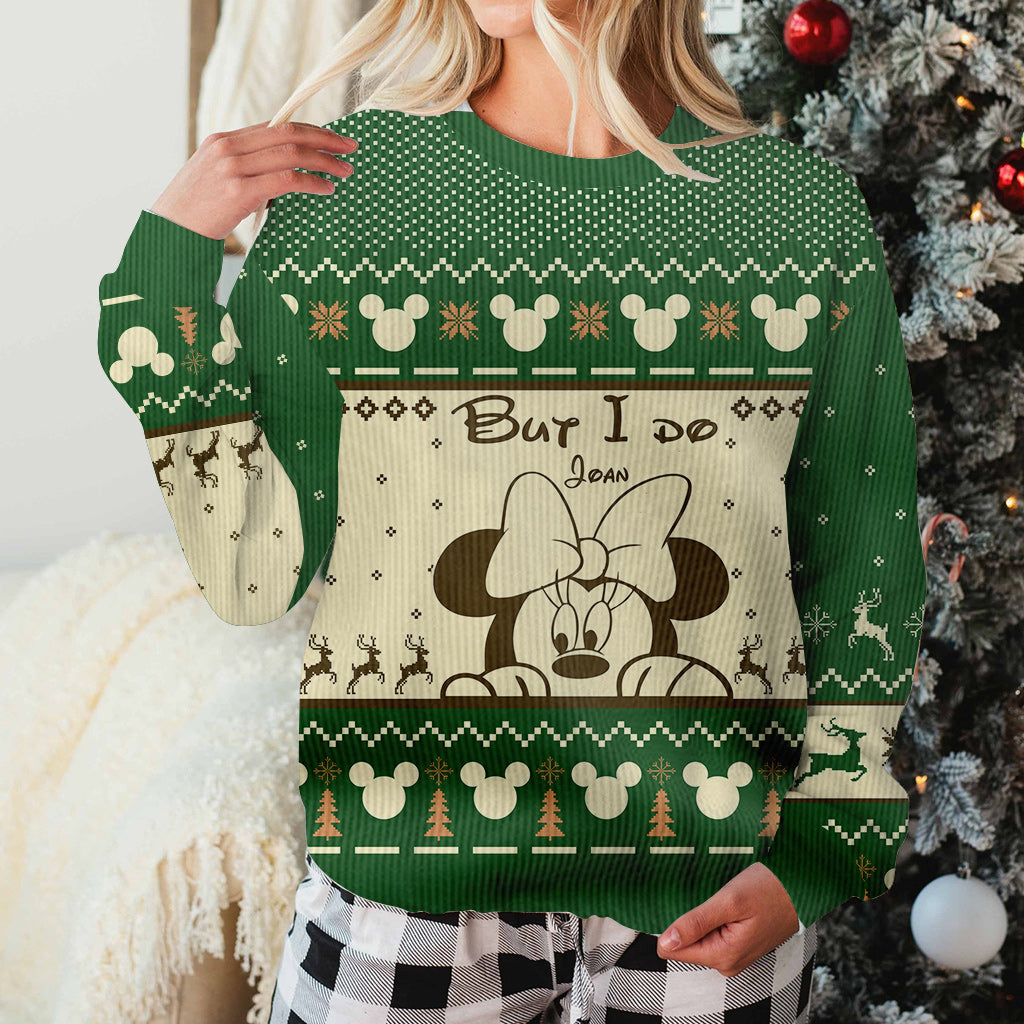 I Don't Do Matching Sweaters - Personalized Christmas Mouse Sweater