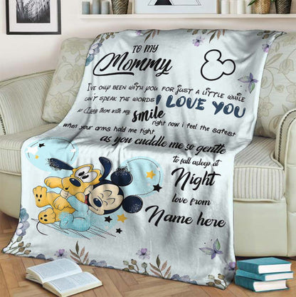 To My Mom - Personalized Mother's Day Mouse Blanket
