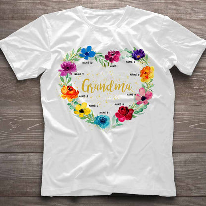 Grandma - Personalized Grandma T-shirt and Hoodie