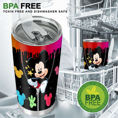 Zipper Pattern Mouse Tumbler 0523