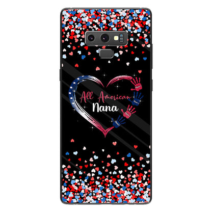 Nana's Heart - Personalized Independence Day Grandma Phone Case