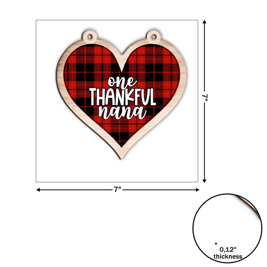 One Thankful Nana - Personalized Thanksgiving Grandma 3 Pieces Garland