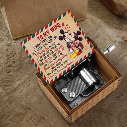 I Love You - Personalized Mouse Hand Crank Music Box