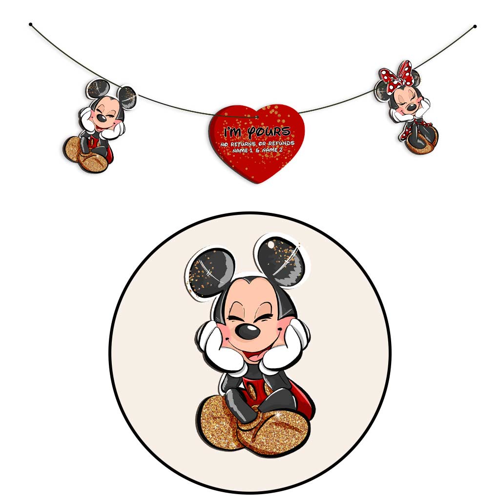 I'm Yours - Personalized Mouse 3 Pieces Garland