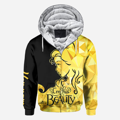 His Beauty Her Beast - Personalized Couple Hoodies