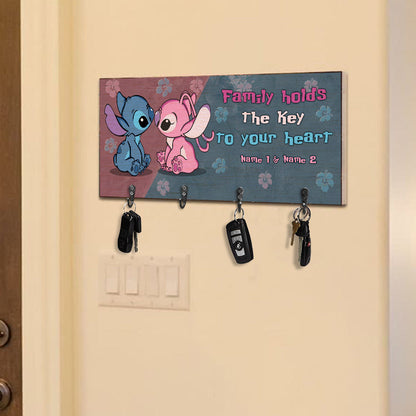 Family Holds The Key To Your Heart - Personalized Ohana Key Rack