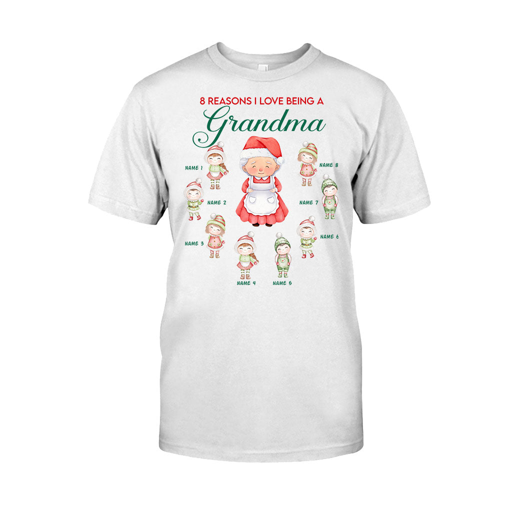 Reasons I Love Being A Grandma - Personalized Christmas Grandma T-shirt and Hoodie