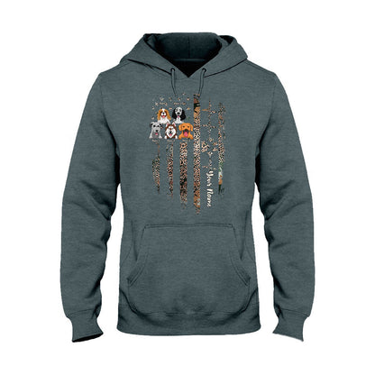 Love My Dogs - Personalized Independence Day Dog T-shirt and Hoodie