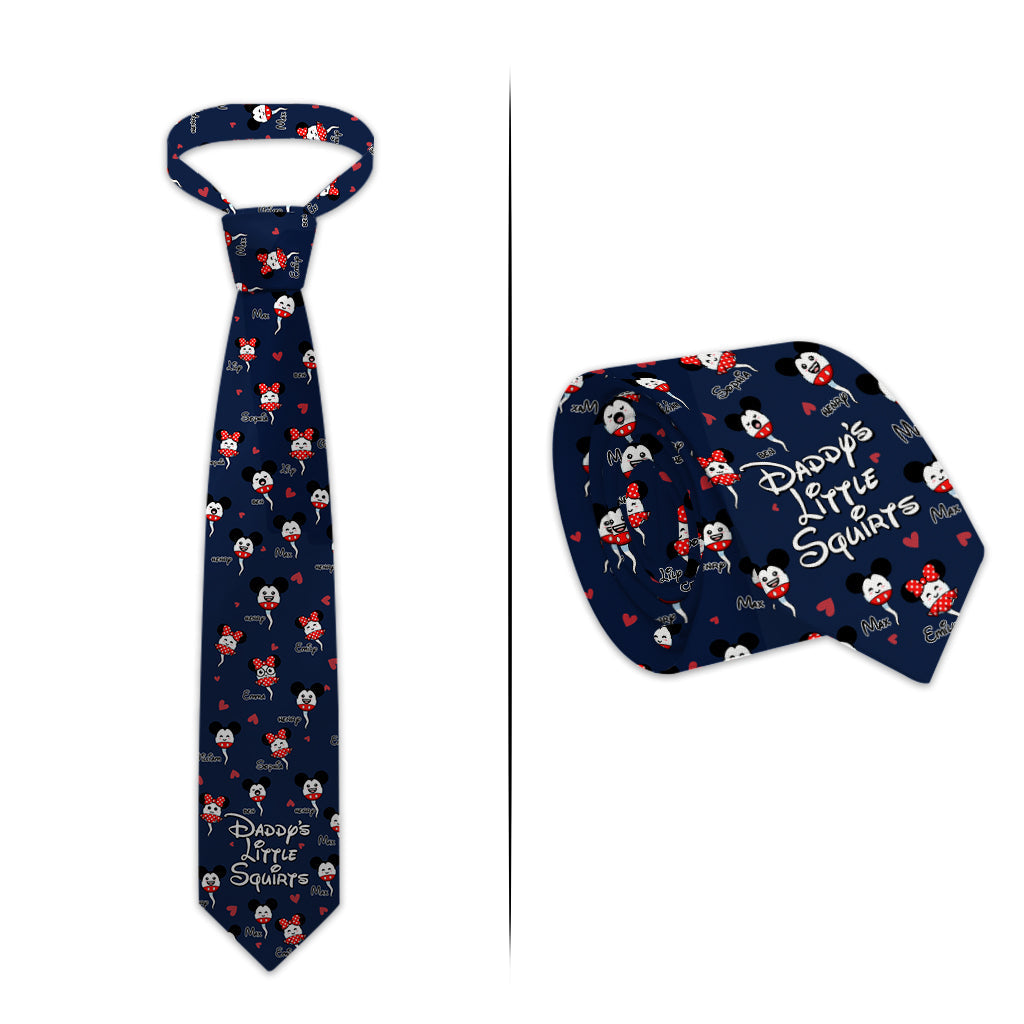 Daddy 's Little Squirts - Personalized Mouse Necktie