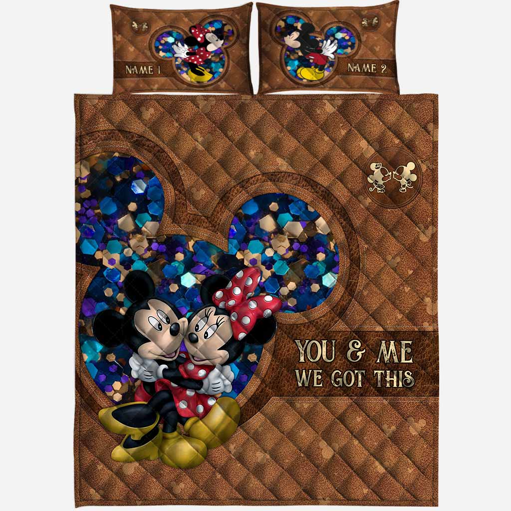 You & Me We Got This - Personalized Mouse Quilt Set