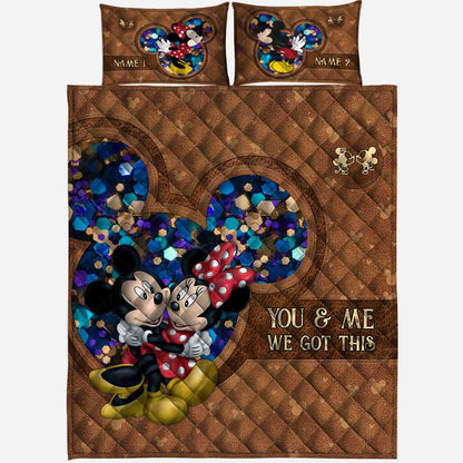 You & Me We Got This - Personalized Mouse Quilt Set