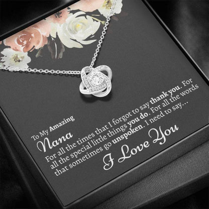 To My Grandma I Love You New Grandma Gift Gifts For Expectant Grandmother - Grandma Love Knot Necklace 0921