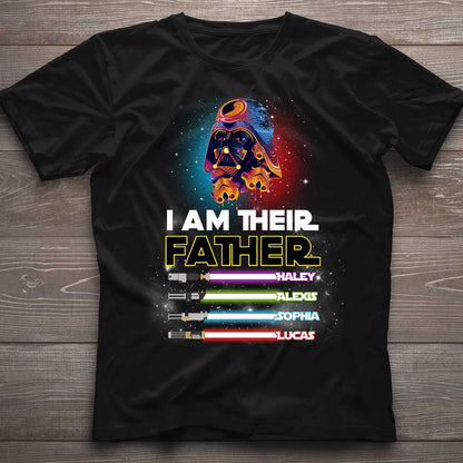 I Am Their Father - Personalized Father's day The Force T-shirt and Hoodie