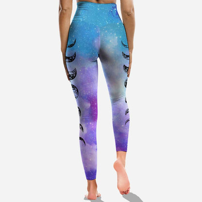 Blessed Be Triple Moon - Witch Cross Tank Top and Leggings