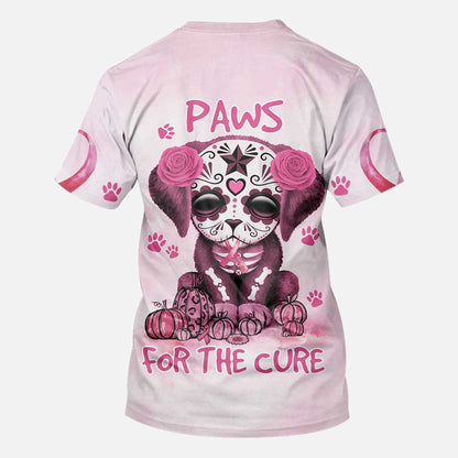 Fight Paws for the Cure Dog Breast Cancer Awareness All Over T-shirt and Hoodie