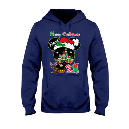 Merry Christmas - Personalized Mouse T-shirt and Hoodie