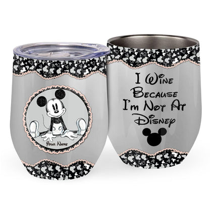 Lovely Mouse Ears - Personalized Wine Tumbler