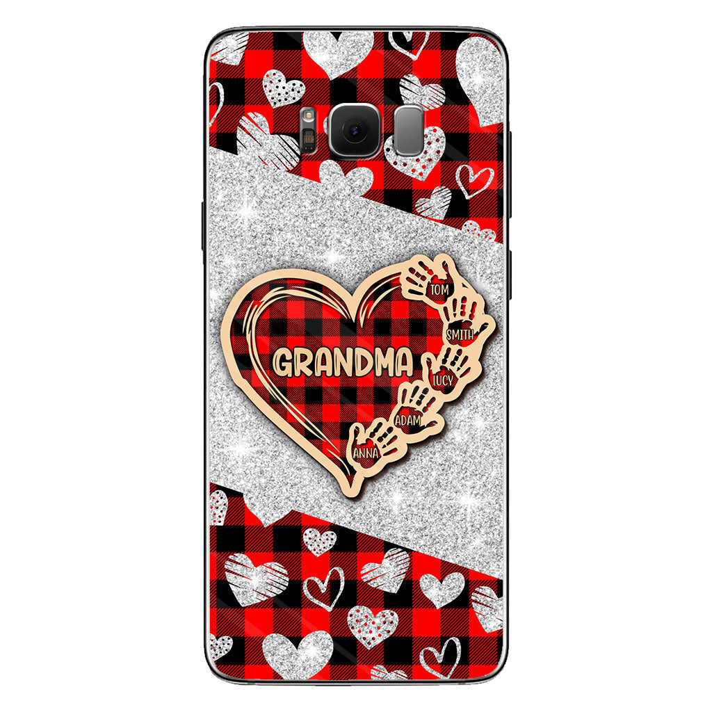 Valentine Heart Grandma - Personalized Grandma Phone Case