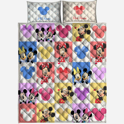 You & Me We Got This - Personalized Mouse Quilt Set