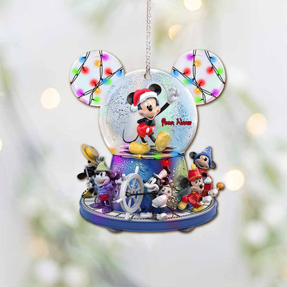Any Name - Personalized Mouse Ornament (Printed On Both Sides)