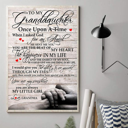 Meaningful Quote Poster From Grandma To Granddaughter - Family Poster 0921