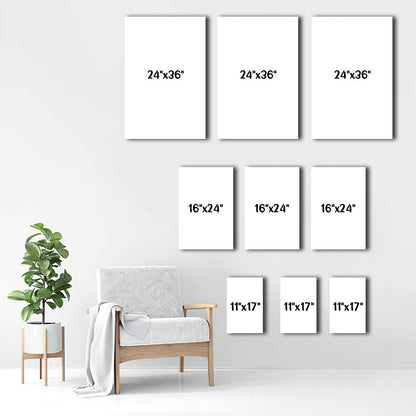 Peace Love Magic - Fall Mouse Poster & Canvas Set
